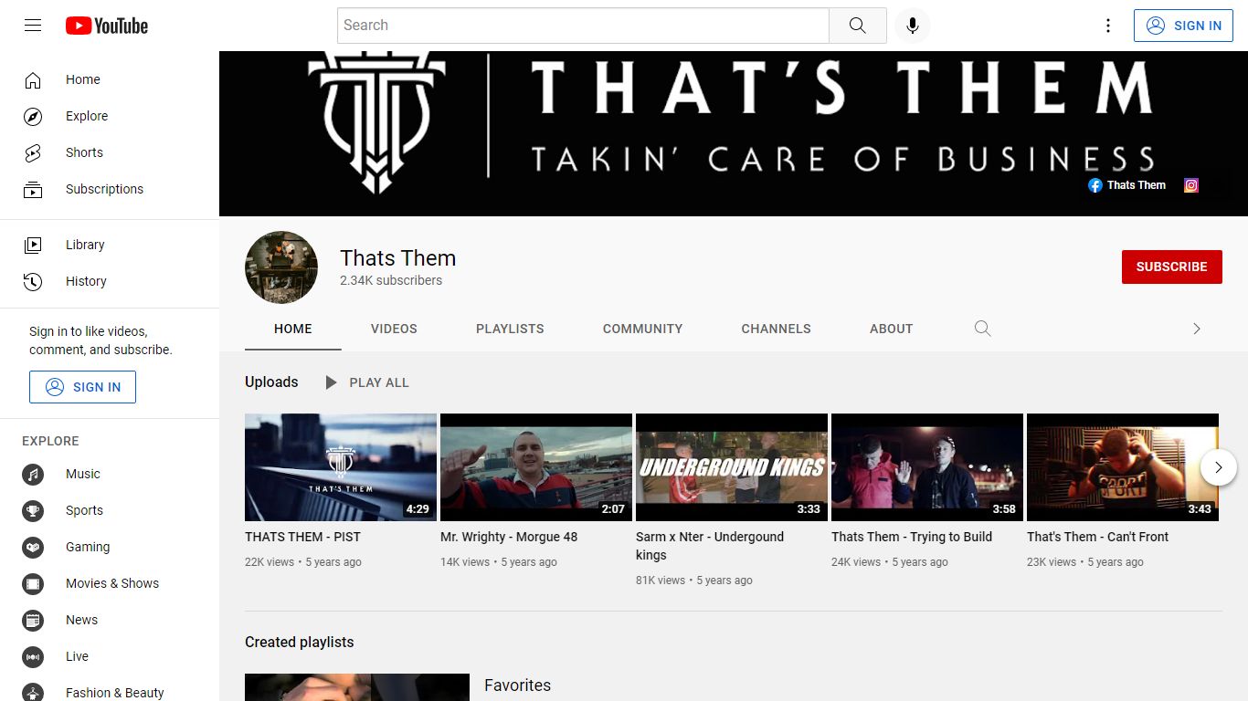 Thats Them - YouTube